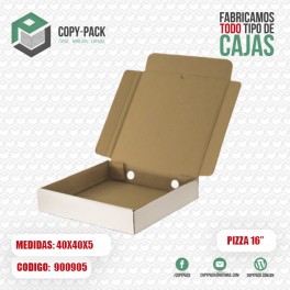 CAJA PIZZA 16"" BLANCO