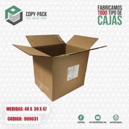 CAJA DE SALDO CORRUGADO SENCILLO 48 X 39 X 47 CMS