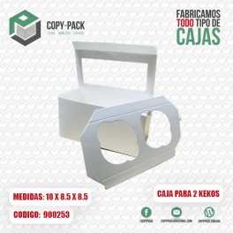 CAJA BLANCA PARA DOS KEKOS